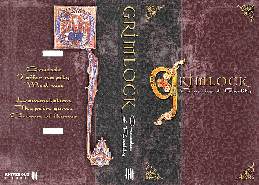 GRIMLOCK "Crusades of Reality" Etched Cassette tape