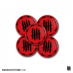KNVZ "Barbwire Logo" Badge...