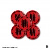 KNVZ "Barbwire Logo" Badge | Magnet • Red