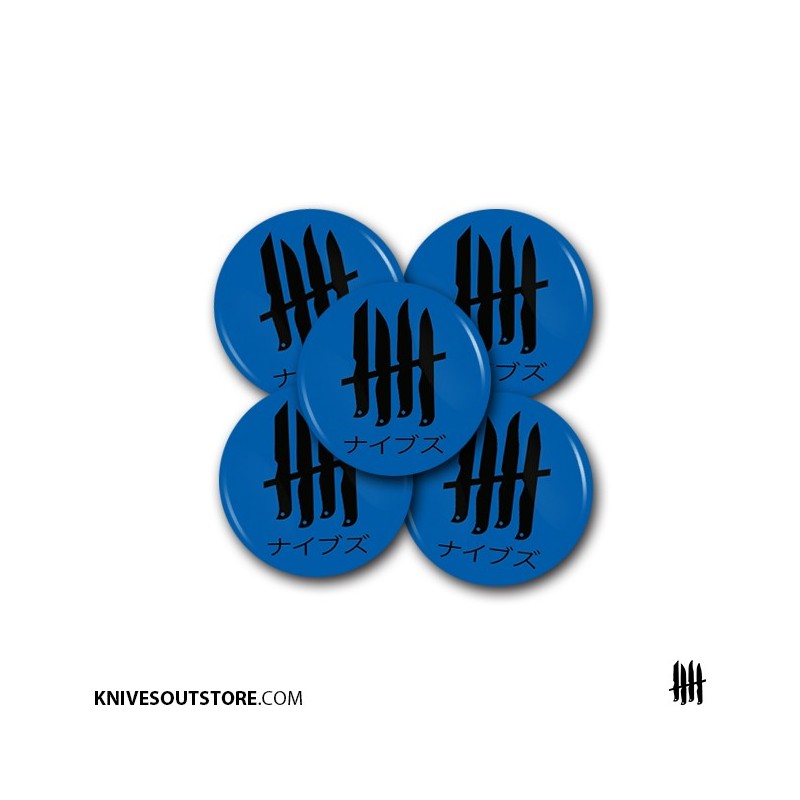 KNVZ "Japan Logo" Badge | Magnet • Blue & Black
