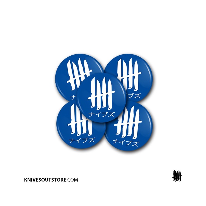 KNVZ "Japan Logo" Badge | Magnet • Blue & White