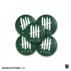 KNVZ "Japan Logo" Badge | Magnet • Green