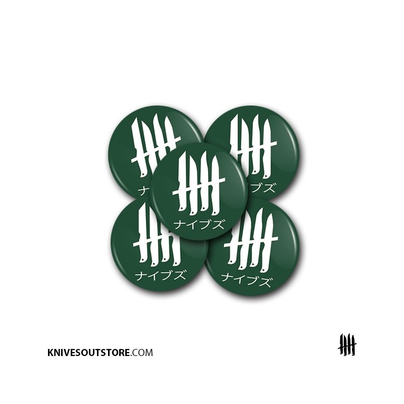 KNVZ "Japan Logo" Badge | Magnet • Green