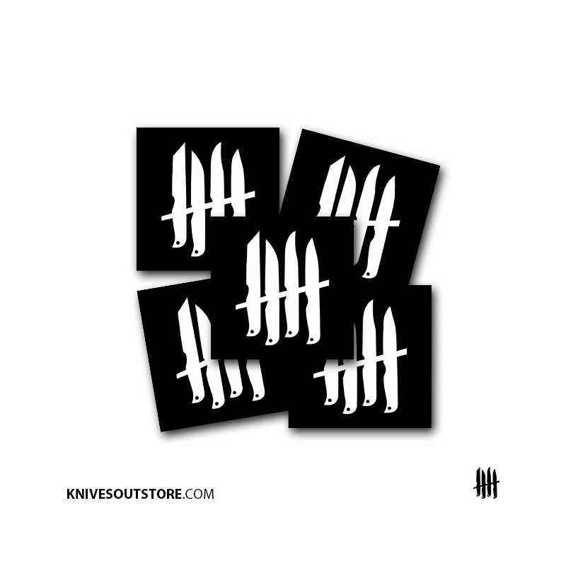 KNVZ "Logo" stickers • Black • M