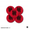 KNVZ "Japan Logo" Badge | Magnet • Red & Black