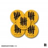 KNVZ "Japan Logo" Badge | Magnet • Yellow