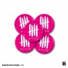 KNVZ "Japan Logo" Badge | Magnet • Pink