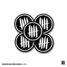 KNVZ "Circled Logo" Badge | Magnet • Black