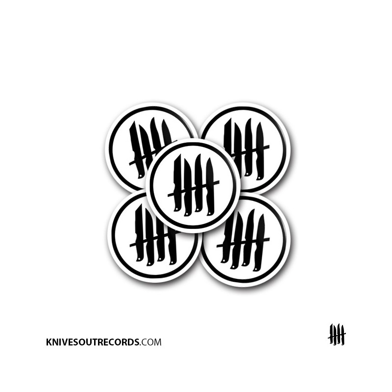 KNVZ "Circled Logo" Badge|Magnet • White