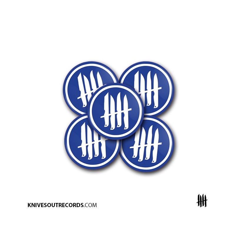 KNVZ "Circled Logo" Badge | Magnet • Blue