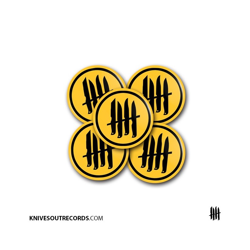 KNVZ "Circled Logo" Badge | Magnet • Yellow Cab