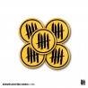 KNVZ "Circled Logo" Badge | Magnet • Yellow Cab