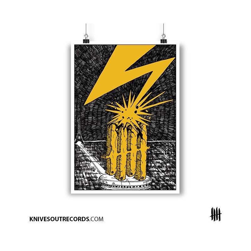 KNIVES OUT Tribute to Bad Brains Print • 300gsm Textured Paper