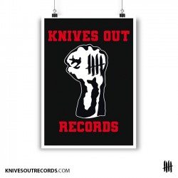 Affiche cartonnée KNIVES OUT Tribute to Youth Of Today • 300gsm Textured cardstock Paper