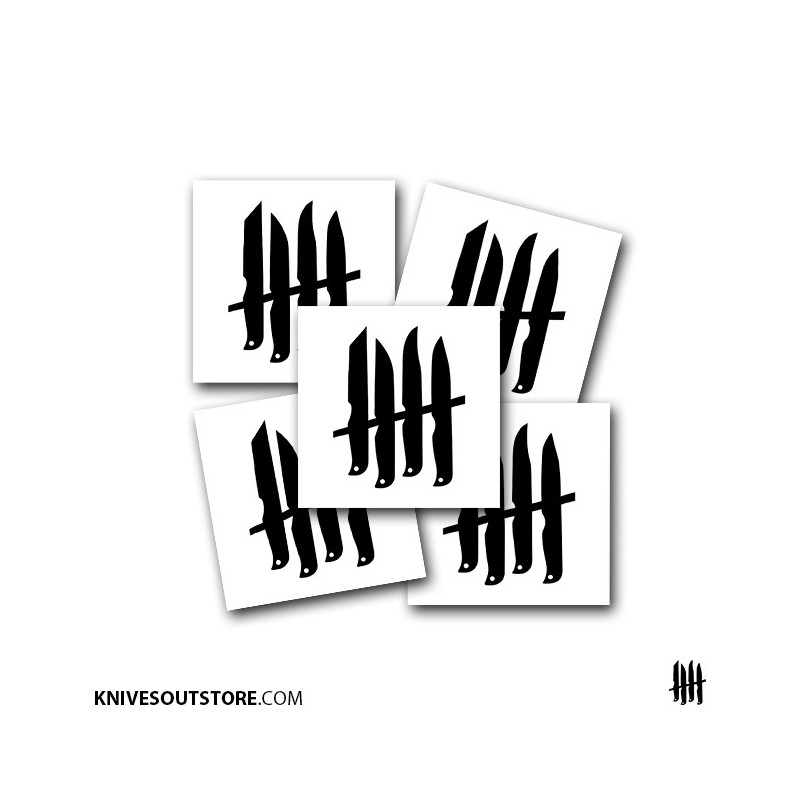 KNVZ "Logo" stickers • White • M