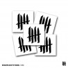 KNVZ "Logo" stickers • White • M