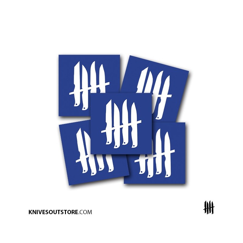 KNVZ "Logo" stickers • Blue • M