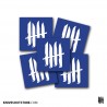 KNVZ "Logo" stickers • Blue • M