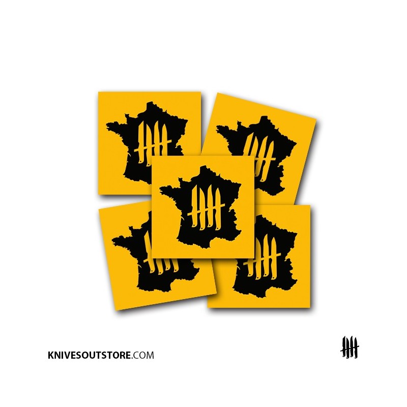 KNVZ "GN Seul Contre Tous" stickers • Yellow • M