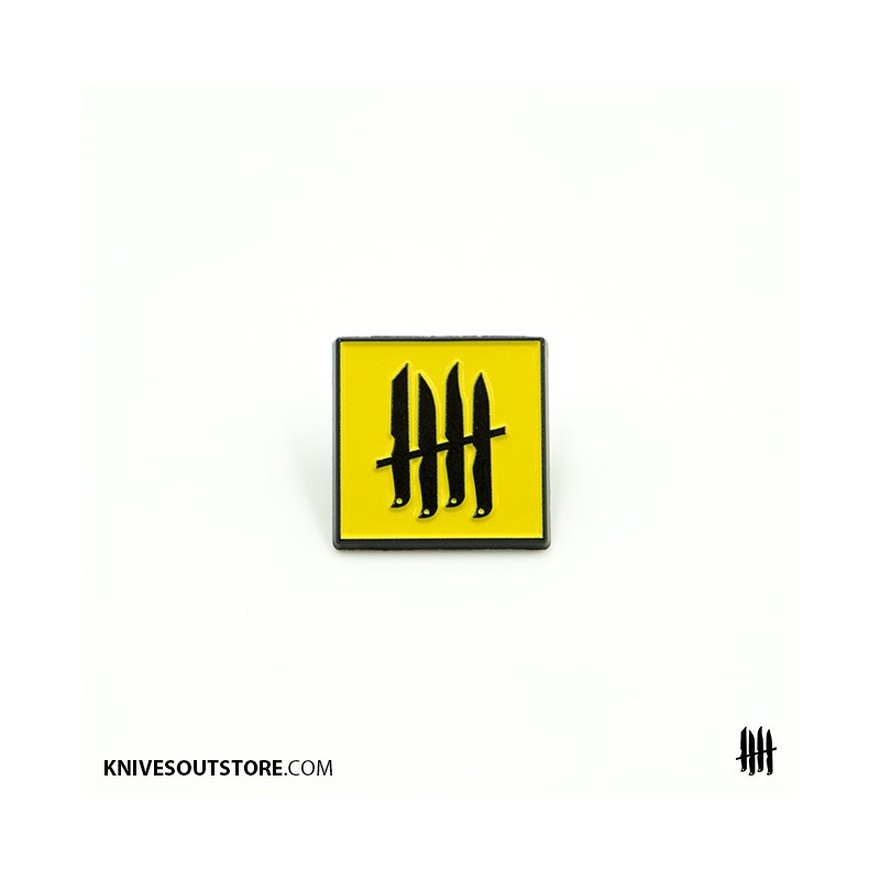 KNVZ "Logo" enamel pin • Yellow