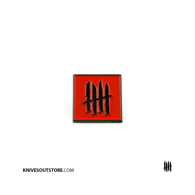 KNVZ "Logo" enamel pin • Red