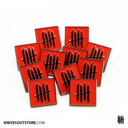 KNVZ "Logo" enamel pin • Red