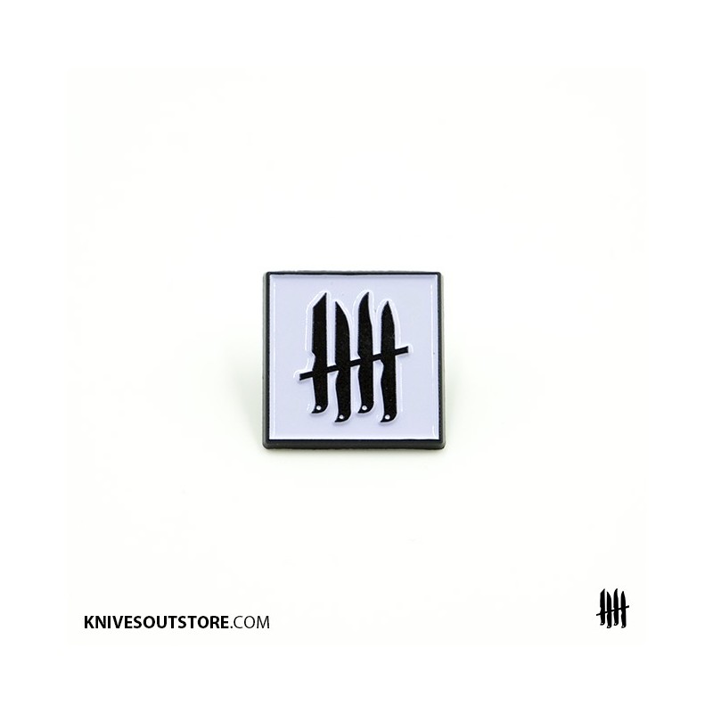 KNVZ "Logo" enamel pin • White