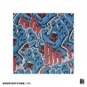 KNVZ "Screaming Hand" Tribute die-cut vinyl Sticker • Blue