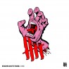 KNVZ "Screaming Hand" Tribute die-cut vinyl Sticker • Pink