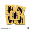 KNVZ "Logo" stickers • Yellow • L