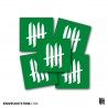 KNVZ "Logo" stickers • Green • M