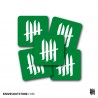 KNVZ "Logo" stickers • Green • Rounded • M