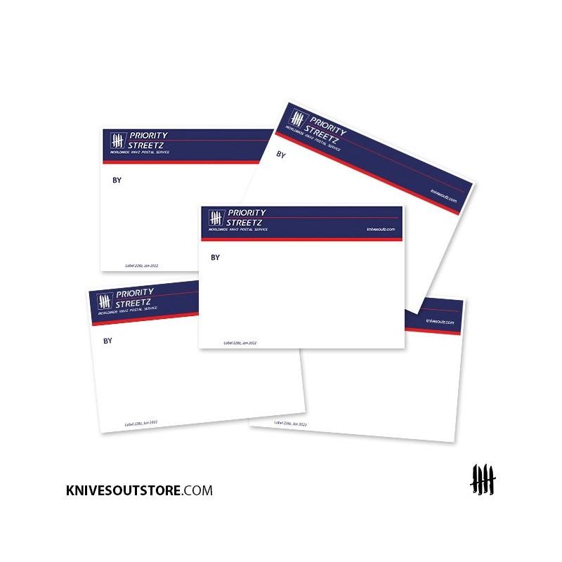 KNVZ "228z" Blank vinyl stickers • L