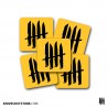 KNVZ "Logo" stickers • Yellow • Rounded • M