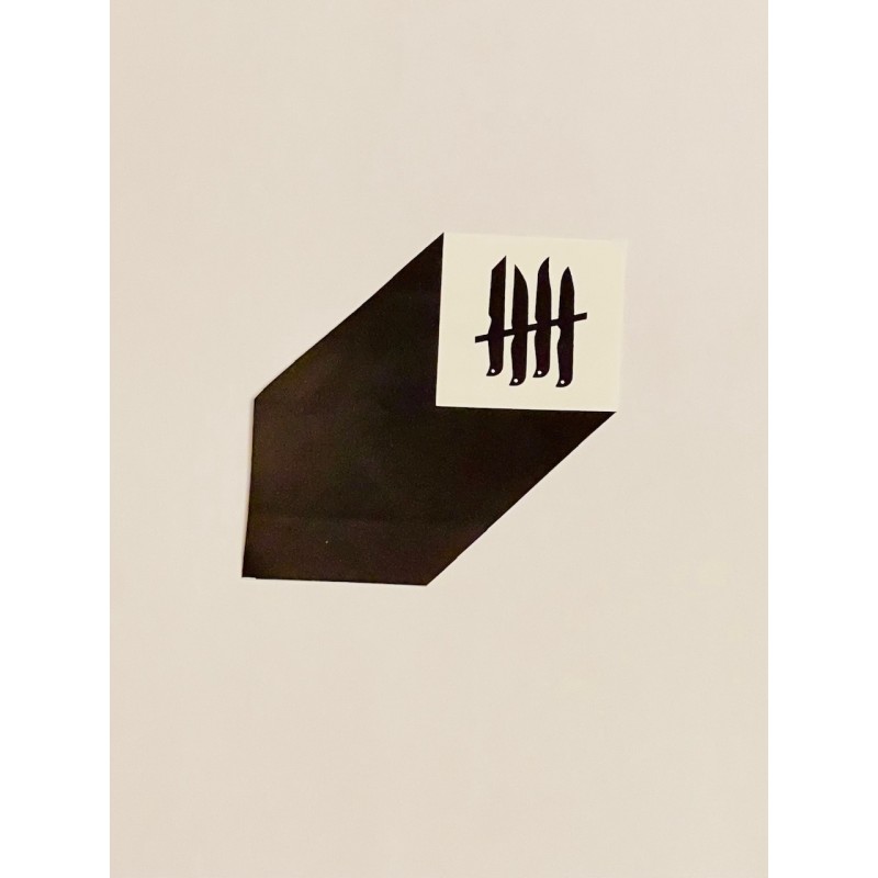 KNVZ "Logo" 3D Shaded sticker • White