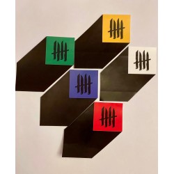 KNVZ "Logo" 3D Shaded sticker • Yellow