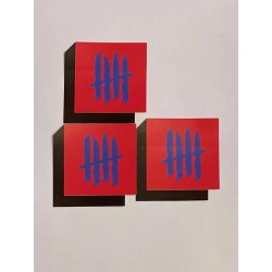 KNVZ "Logo" shaded sticker • Red