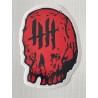 KNVZ x ZOMBIE ART SQUAD sticker • Red & Black • L