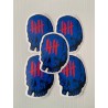 KNVZ x ZOMBIE ART SQUAD sticker • Blue & Red • L