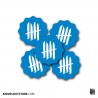 KNVZ "Uncertified" stickers • Blue • L