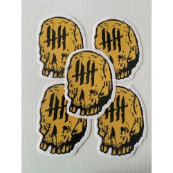 KNVZ x ZOMBIE ART SQUAD sticker • Yellow & Black • L