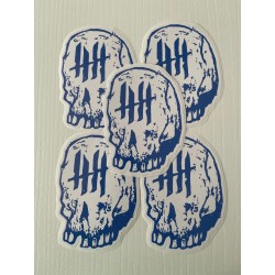 KNVZ x ZOMBIE ART SQUAD sticker • White & Blue • L