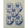 KNVZ x ZOMBIE ART SQUAD sticker • White & Blue • L