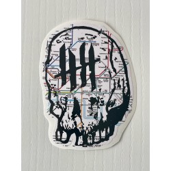 KNVZ x ZOMBIE ART SQUAD sticker • Paris subway • L