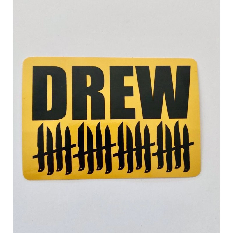 KNVZ x DREW sticker • Rounded