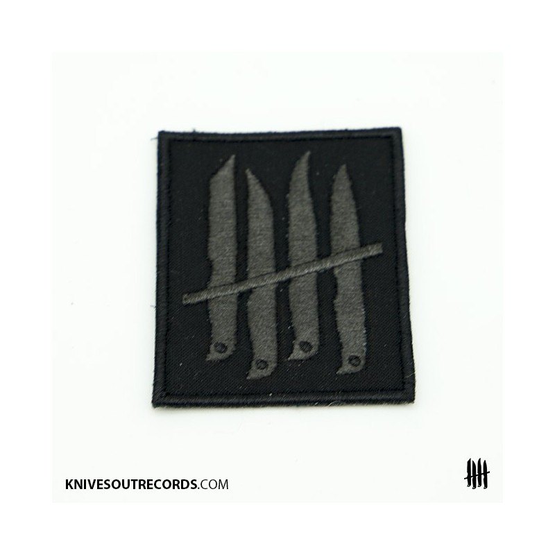 KNVZ "Iconic Logo" embroidered patch • Black