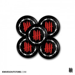 KNVZ "Barbwire Logo" Badge...