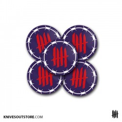 KNVZ "Barbwire Logo" Badge...
