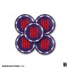 KNVZ "Barbwire Logo" Badge | Magnet • Violet