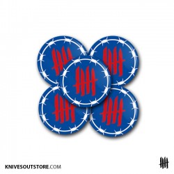 KNVZ "Barbwire Logo" Badge...
